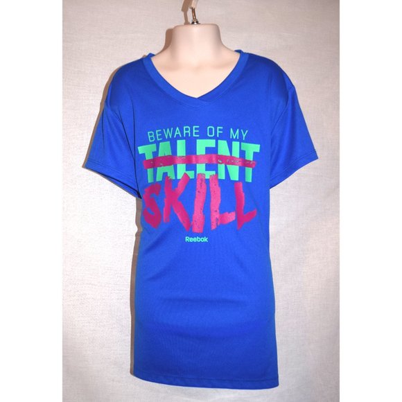 NWOT Reebok Blue Beware Athletic T size XL (16) - Picture 1 of 4